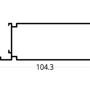 TUBULAR CON ADAPTADOR VP 3831 (3 X 1 ½)" (104.3 X 38) mm.
