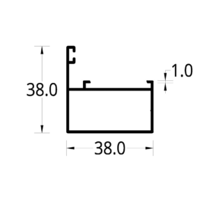 ESQUINERO VP 3831 (38 X 38) mm.