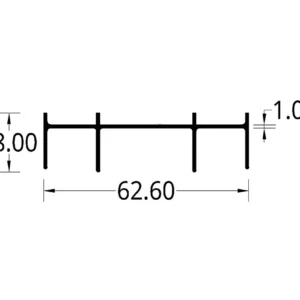 CABEZAL P.C. 2044/744 (62.60 X 18.00) mm.