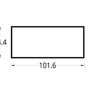 TUBULAR (4 X1 3/4)"  (101,6 X 44.4) mm. ESPESOR 1.4 mm.