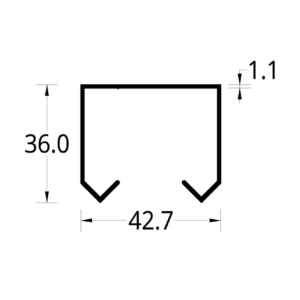 RIEL DE CLOSET (42.7 X 36) mm.