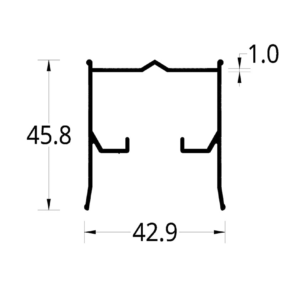 CABEZAL DIVISION DE BAÑO COLGANTE LIVIANA