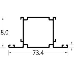 TUBULAR CON DOBLE ADAPTADOR VP 3831 (1 ½ X 1 ½)" (73.4 X 38) mm.