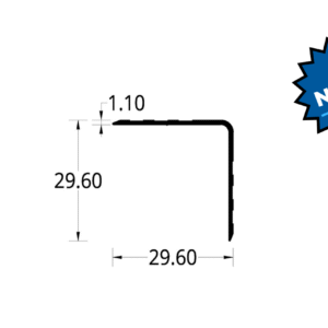 PERFIL ESQUINERO BAUL (29.60 X 29.60)mm