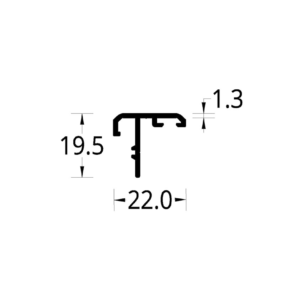 ADAPTADOR/TAPA LUZ AWA (22 X 19.5) mm.