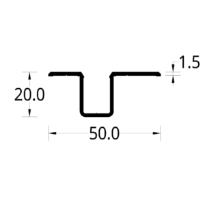 SILLAR DE EMPOTRAR AWA (50 X 20) mm.