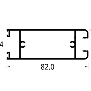 HORIZONTAL CON FELPEROS SIDERAL 2.4 (82 X 30.4) mm.