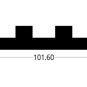 PORTA CERRADURA ZOCALO DE SEGURIDAD (101.60 X 25.00) mm.
