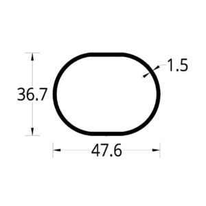MALAYO GRANDE (46.6 X 36.7) mm.