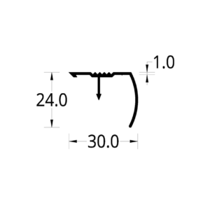 PIRLAN DE ESCALERA (3O X 24) mm.