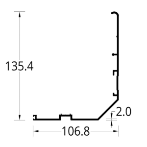 TAPA PUERTA AUTOMATICA (106.8 X 135.4) mm.