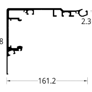 CAJA PUERTA AUTOMATICA (161.2 X 131.8) mm.