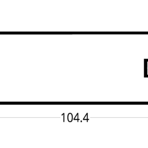 VERTICAL HORIZONTAL FACHADA VIT 45 (104.4 X 45) mm.