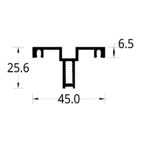 TAPA VIDRIO FACHADA VIT 45 DE (45 X 25.6) mm.
