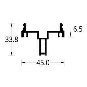 TAPA VIDRIO FACHADA VIT 45 (45 X 33.8) mm.