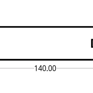 VERTICAL HORIZONTAL FACHADA VIT 45 (140 X 45) mm.