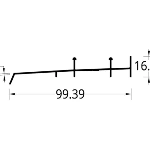 SILLAR ALFAJIA P.C. 2044/744 (99.39 X 21.79) mm.