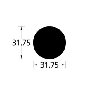 BARRA CIRCULAR (1 1/4)"  (31.75) mm.
