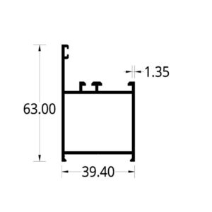 MARCO PERIMETRAL TAIRONA/ZINU (39.4 X 63) mm.